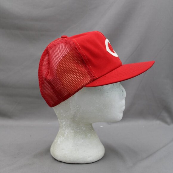 Cincinnati Reds Hat (VTG) - Trucker Hat by Annco - Adult Snapback - Picture 6 of 8